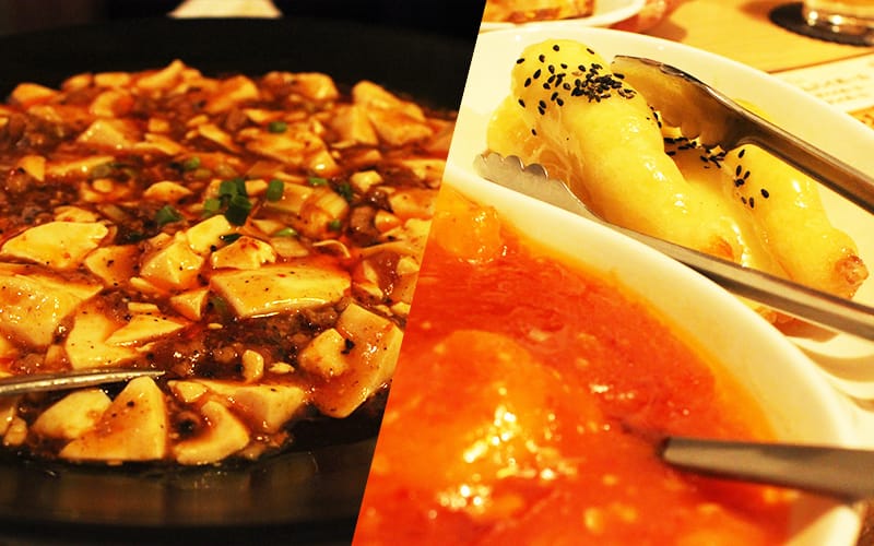 四川・上海料理の数々