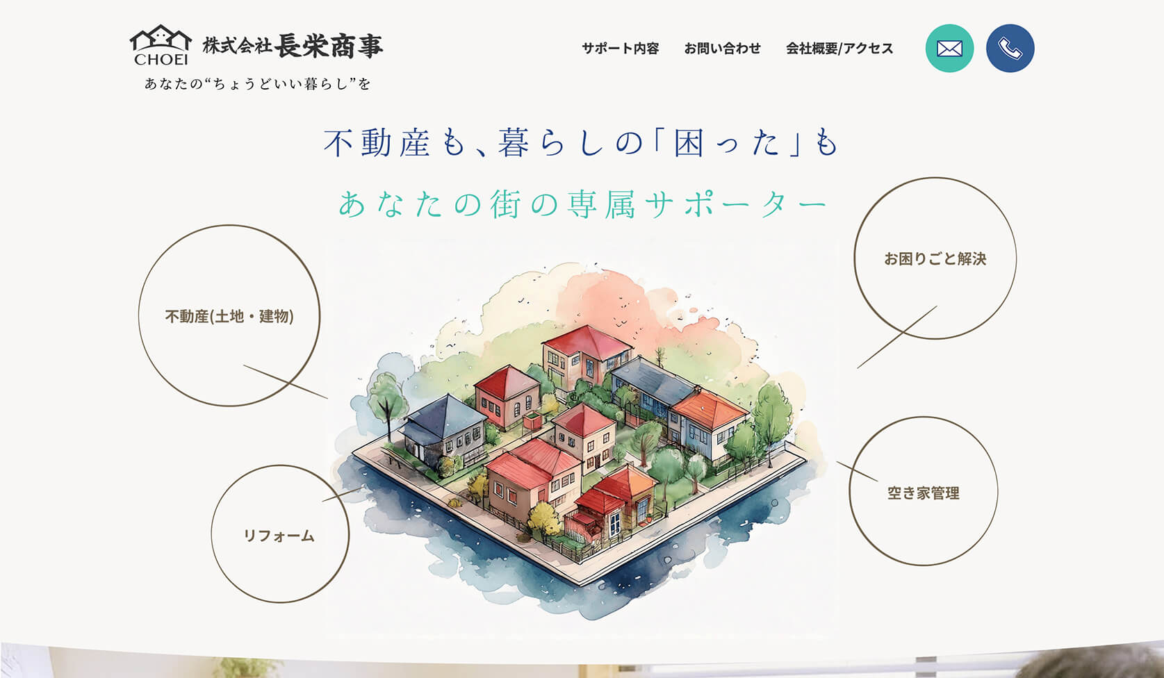 長栄商事 コーポレートサイト